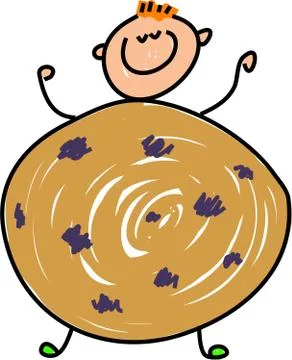 Cookie Kid Stock-Illustration