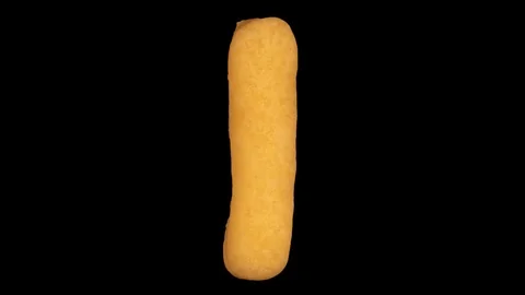 Cookie letter I, baking time lapse, include two versions writing and appear Stock Footage 124587953