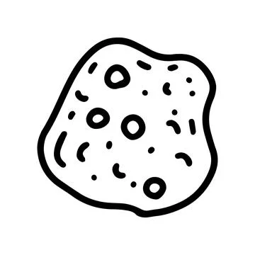 Cookie line vector doodle simple icon design Illustrazione stock