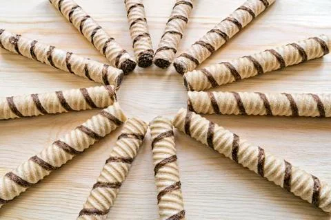 Cookie lined in a circle, rays Stock-Fotos