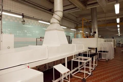 Cookie making machine in the factory Fotos de archivo