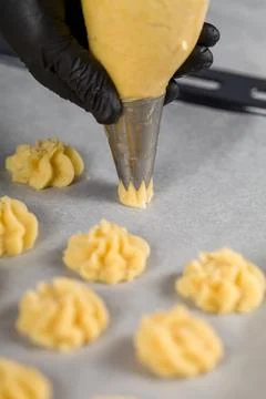 Cookie Making Process Stock Photos