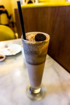 Cookie Milk Shake Foto stock