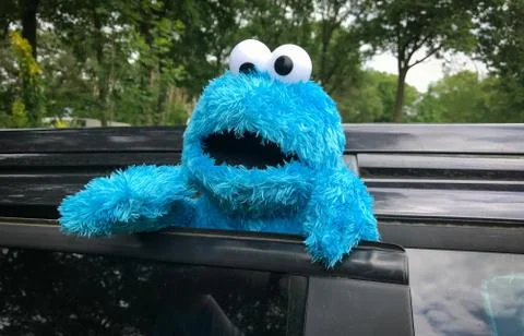 Cookie Monster, a Muppet on the long-running children's television show Sesam Stock Photos