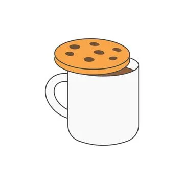 Cookie mug Stock Illustration