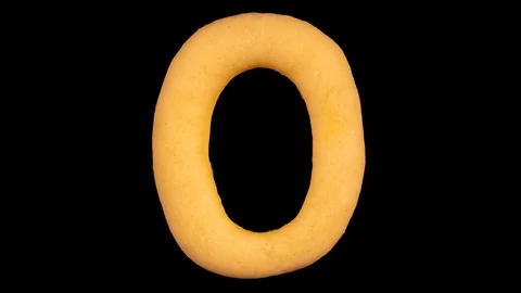 Cookie number zero, 0, baking time lapse, top view Stock Footage 126699951