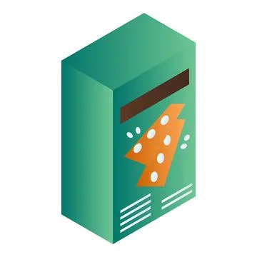 Cookie pack icon, isometric style Stock Illustration