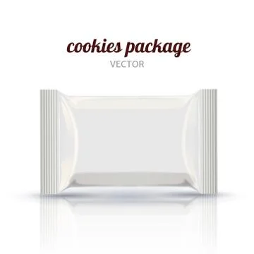 Cookie packaging elements 스톡 일러스트
