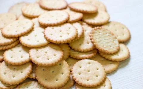 Cookie pattern. culinary background, fresh pastry, confectionery Stock Photos