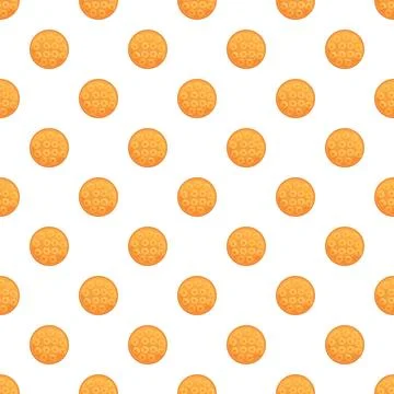 Cookie pattern forming a seamless repeating background Stock Illustration