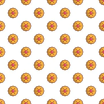 Cookie pattern Stock Illustration
