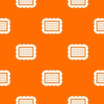 Cookie pattern seamless Stock Illustration