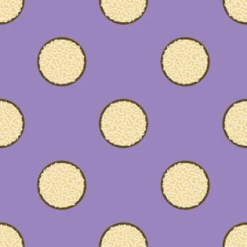 Cookie pattern. Seamless vector flat food background Stock Illustration