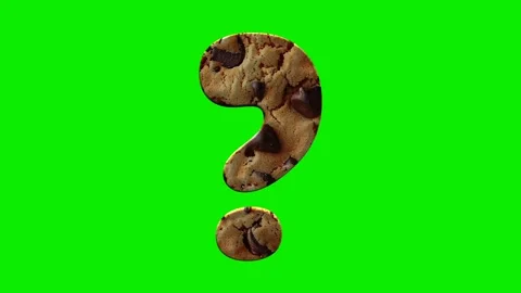 Cookie question mark punctuation mark animation Stock Footage 340276202