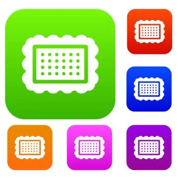 Cookie set collection Stock Illustration