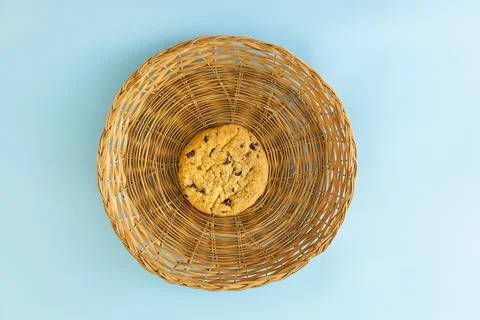 A cookie sits in a basket Stock Photos