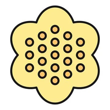 Cookie with small dots icon illustration 스톡 일러스트