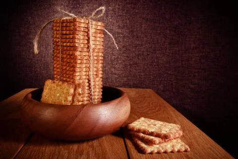 Cookie stack Stock Photos