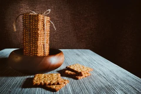 Cookie stack Stock Photos