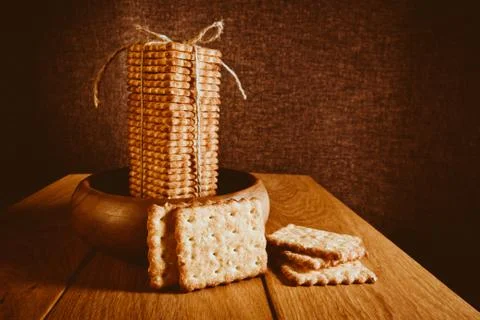 Cookie stack Stock Photos