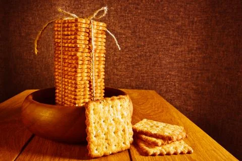 Cookie stack Stock Photos