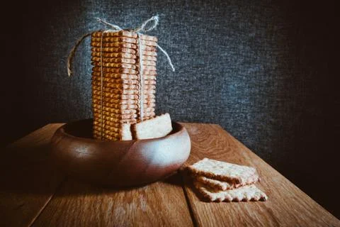 Cookie stack Stock Photos