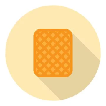 Cookie Sweet Snack Flat Icon Stock Illustration