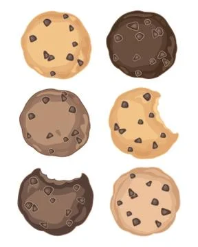 Cookie symbols Stock Illustration