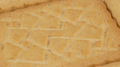 Cookie texture baked Stock Footage 103433445