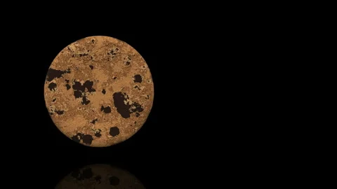 Cookie turns on itself - loop animation Stock Footage 251686608