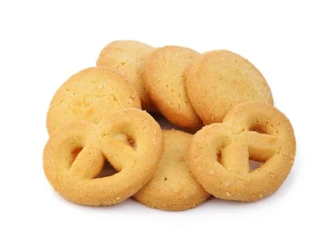 Cookie on white background Stock Photos