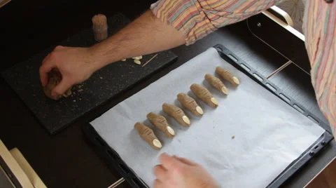 Cookie witch fingers Stock Footage 68558062