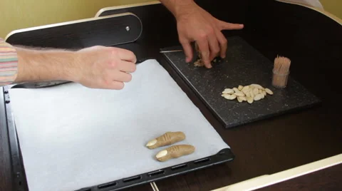 Cookie witch fingers Stock Footage 68576877