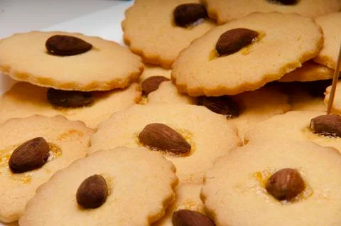 Cookies with almonds Photos