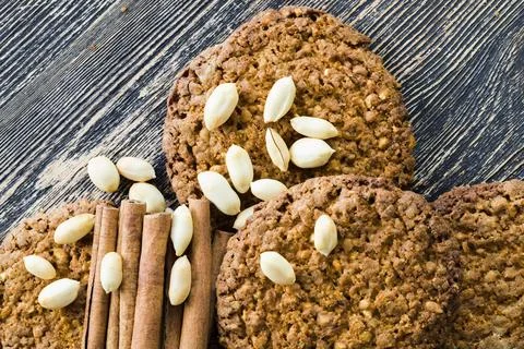 Cookies and peanuts Stock Photos