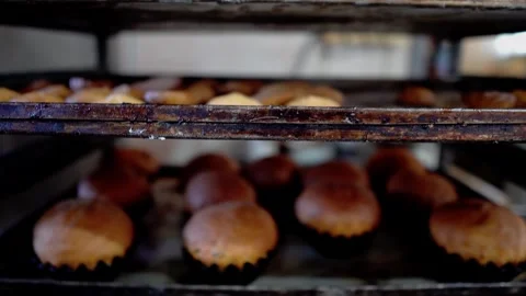The cookies are made in a bakery Video stock 257256640