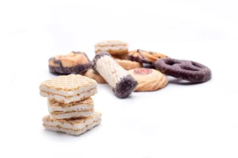 Cookies assortment Stock Photos