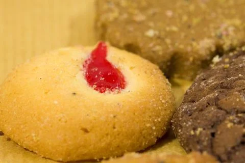 Cookies background Stock Photos