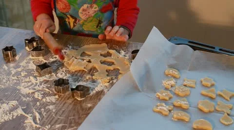 Cookies bake Stock Footage 21868254