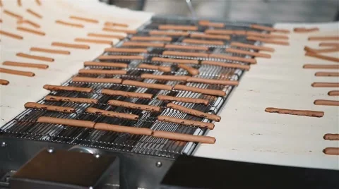 Cookies baking production Video stock 62353899