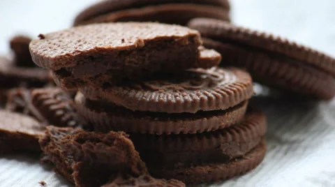 Cookies chocolate Stock Footage 42856877