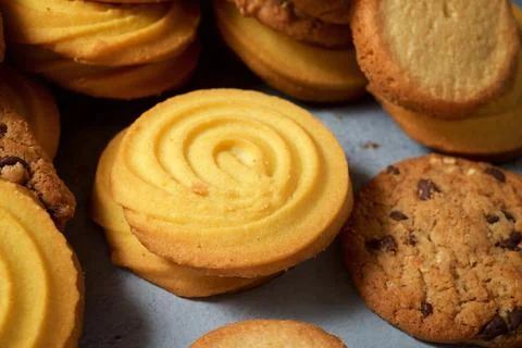 Cookies close up Stock Photos