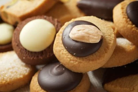 Cookies close up Stock Photos