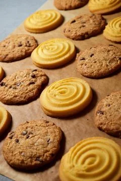 Cookies close up Stock Photos