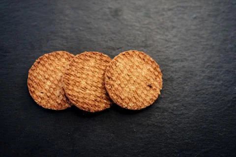 Cookies on a dark background Stock Photos