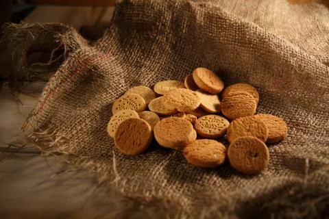 Cookies from different cereals Stock Photos