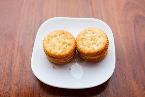 Cookies on the dish. Stock Photos