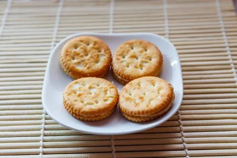 Cookies on the dish. Stock Photos