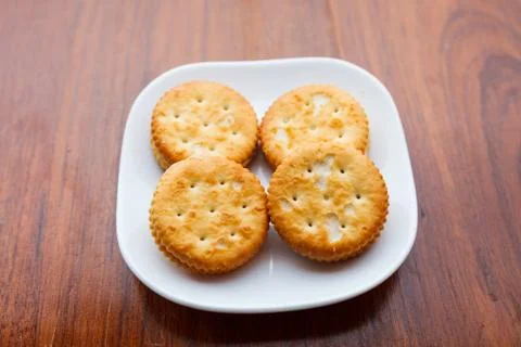 Cookies on the dish. Stock Photos