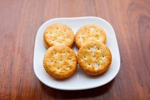 Cookies on the dish. Stock Photos